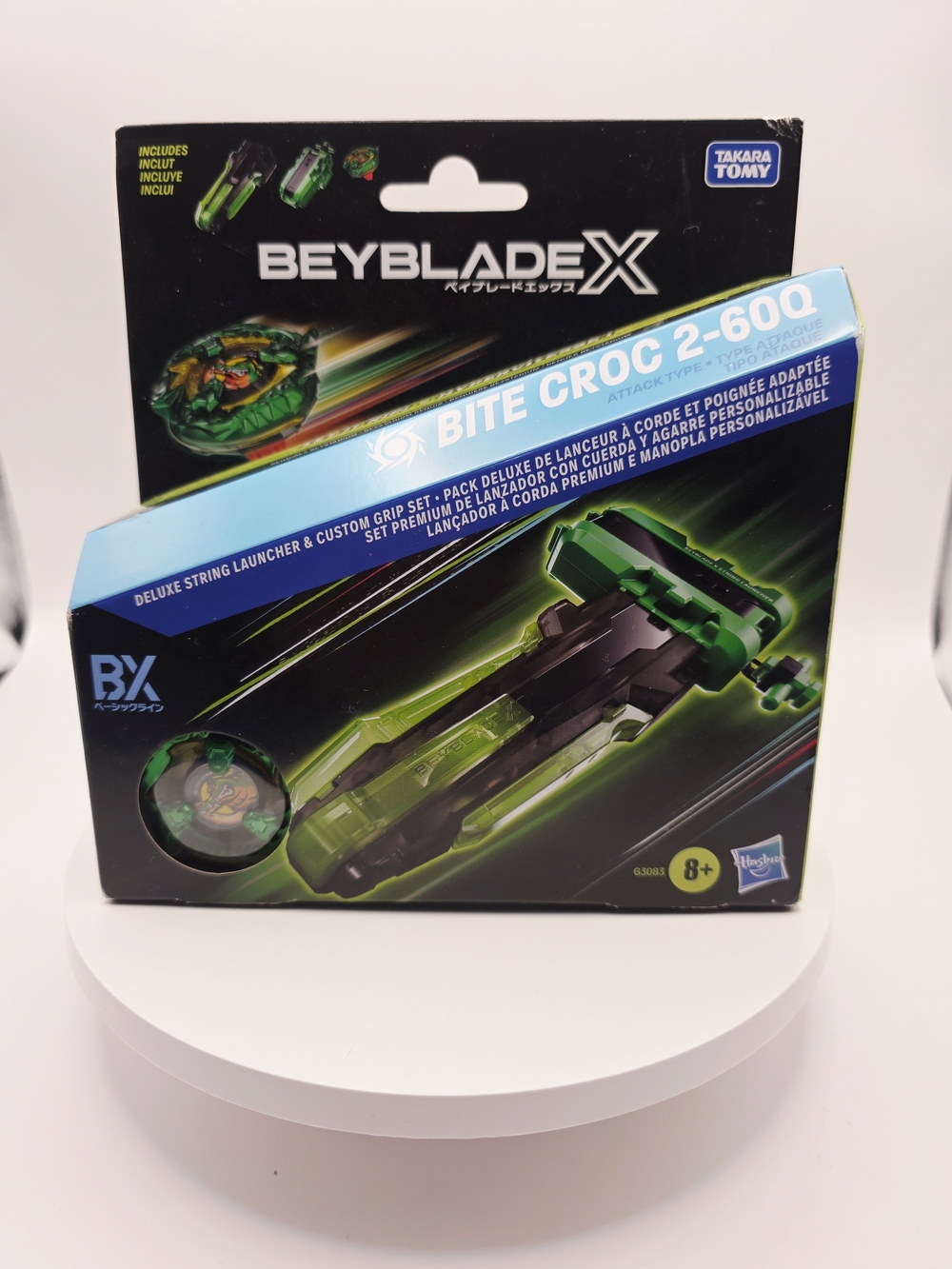 Takara Tomy Beyblade X Bite Croc 2-60Q BX-00 NIP Rare Green